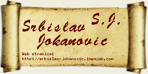 Srbislav Jokanović vizit kartica